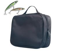 Dossier d'appât | Avec fermeture éclair et poignée de rangement portable imperméable | Sacs pour dossiers de matériel de pêche | Lignes leaders, eau douce, eau salée