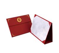 Dossier de certificat A4 en cuir pour certificat, certificat, récompense, diplôme, certificat, couverture de diplôme, couverture de document d'invitation, contrat