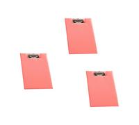 Dossier de conférence avec presse-papiers et pochette, Rose red | Presse-papiers pliant avec poche interne transparente pour les entretiens de réunion de bureau, porte-documents en
