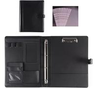 Dossier de conférence organisateur avec presse-papiers au format A4(Svart)