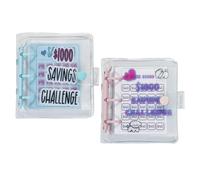 Dossier De Défi D’Épargne 2 Pièces, Mini Dossier D’Épargne, Enveloppe De Défi D’Épargne De 1 000 $, Enveloppe De Trésorerie, Mini Portefeuille D’Épargne