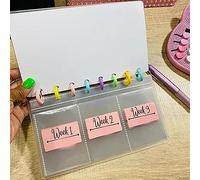 Dossier de Défi d'économie d'argent de 52 Semaines Dossier d'épargne Domestique en PVC