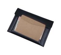 Dossier de documents A4 - Étui à documents en cuir PU de haute qualité avec deux compartiments, étui durable | Élégant sac à dossier en papier pour les employés, les étudiants, les voyages, les études