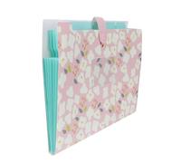 Dossier de Documents pour Office Plastique à Plusieurs Niveaux Présent | Résistant à L’eau, pour Documents et Copies D’examen, Usage Quotidien en Classe, Motif Floral Élégant