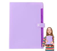 Dossier de fichier : organiseur de documents extensible, rangement de papier, conception de fermeture à bouton sécurisé portable | Solution de classement légère pour la gestion de l'organisation d
