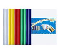 Dossier de Fichiers 20PCS A4 Rapport Affichage Couverture Organisateur Binder Barre Coulissante Rapport Couvre Pour L'école et Bureau (Multicolore)