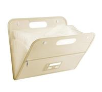 Dossier de fichiers A4 13 poches dossier de fichiers Test papier stockage organisateur classé multicouche grande capacité portefeuille poche(Noir)