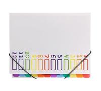 Dossier de fichiers avec étiquettes, gestionnaire de documents extensible | Dossiers de classement portables pour factures, lettres, papiers