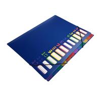 Dossier de fichiers avec étiquettes - Organiseur de documents - Organiseur de documents portable en accordéon de format lettre pour cartes et papiers