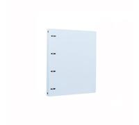 Dossier de fichiers Chemise perforée A4 en polypropylène à quatre trous, classeur feuilles mobiles, organiseur de fichiers d'information for l'école et le bureau(Blue)