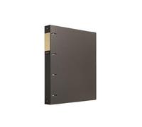 Dossier de fichiers Classeur à feuilles mobiles perforé A4 en PP, classeur épais quatre trous, d'archives, livret d'organisation d'informations(Grigio)