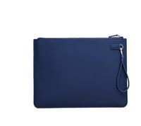 Dossier de Fichiers en Cuir A4 Business Briefcase Office Contract Bill Storage Bag pour Une Utilisation Quotidienne au Bureau(Bleu)