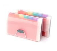 Dossier De Fichiers Extensible, Chemise Trieur Plastique A6 Documents Extensible, Accordéon Classeur Pochettes Porte-documents, organiseur de poche arc-en-ciel à 13 compartiments extensibles
