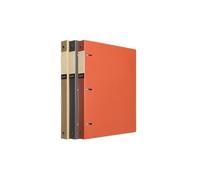 Dossier de fichiers Lot de 3 classeurs à feuilles mobiles perforés A4 en PP trois trous, épais, classeur d'archives, organisateur d'informations, livret