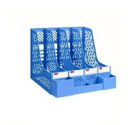 Dossier de fichiers organisateur bureau, porte-revues, support tri, séparateurs verticaux(Dark Blue)
