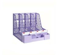 Dossier de fichiers organisateur bureau, porte-revues, support tri, séparateurs verticaux(Purple)