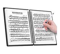 Dossier de musique A4 60 pages, dossier de rangement en plastique vierge pour musiciens et groupes, dossier de fichier de musique Modifier la partition de piano feuille de clé de musique