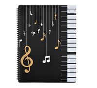 Dossier de Musique, Classeur Partitions Piano A4 Étanche 60 Pochettes (120 Pages), Chemise Plastique A4 de Musique Cahier de Stockage, Dossier de Rangement pour Partitions Musiciens Choeur (A)