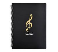 Dossier de Musique, Classeur Partitions Piano A4 Étanche 60 Pochettes (120 Pages), Chemise Plastique A4 de Musique Cahier de Stockage, Dossier de Rangement pour Partitions Musiciens Choeur (B)