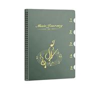 Dossier de musique portable, classeur A4, 25,4 x 32,6 cm, avec fonction épaisse, support choral en polypropylène robuste, classeur de musique avec style fonctionnel, carnet de notes pour l'école et le