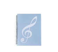 Dossier de partition musique A4, dépliant Anti-reflet peut modifier les Notes Pour Partitions Musique(20 pages blue)
