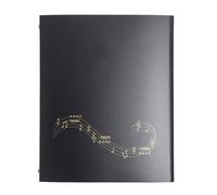 Dossier de partitions 4 pages extensibles, capacité de 52 pages, classeur de partitions A4 détachable pour piano, clavier, violon, violoncelle, guitare, amateurs de musique,
