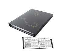 Dossier de Partitions, Classeur de Partitions de Piano, Extension de 4 Pages, Support de Stockage de Fichiers en Papier Amovible au Format A4 pour Performance sur Scène de