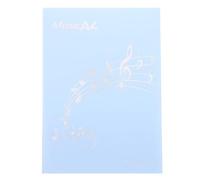 Dossier de Partitions de Piano Pliable Six Pages, Format A4, Plastique bleu | Surface Non Réfléchissante, Lecture Claire sous Lumière Vive, Transport Facile pour Répétitions et Événements Musicaux