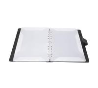 Dossier de partitions, support de stockage pour chorale de musique, format A4, 60 pages, classeur noir à 3 anneaux pour piano avec numéros de page pour contenir des partitions. (Noir)