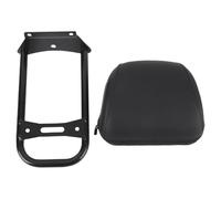 Dossier de passager arrière de moto, support confortable de qualité supérieure, coussin en mousse haute densité en cuir PU noir élégant pour Cruisers Touring Bikes