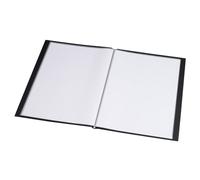 Dossier De Présentation A4 40 Pochettes Avec Vue De Face Noir Rillstab