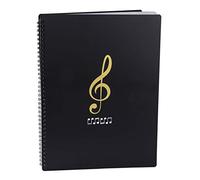 Dossier de rangement pour partitions de musique Format A4 20 pochettes G Clef, Sac de rangement pour documents de stockage de papier de chanson pour musiciens et musiciens