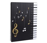 Dossier de rangement pour partitions de musique Format A4 30 pochettes G Clef, Sac de rangement pour documents de stockage de papier de chanson pour musiciens et musiciens