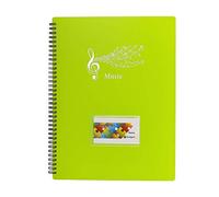 Dossier de rangement pour partitions de musique Format A4 40 pochettes G Clef, Sac de rangement pour documents de stockage de papier de chanson pour musiciens