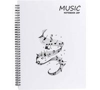 Dossier de rangement pour partitions de musique Format A4 40 pochettes G Clef, Sac de rangement pour documents de stockage de papier de chanson pour musiciens et musiciens