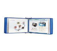 Dossier de référence mural Durable, organisateur 10 poches, présentoir catalogue for le bureau et la maison, dossiers métalliques, Mode paysage(Blue)