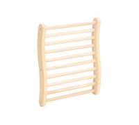 Dossier de sauna en forme de S Bois massif de pin