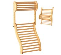 Dossier de sauna infrarouge, dossier de sauna en bois avec appui-tête réglable, courbe ergonomique, chaise design en S avec coussinets antidérapants