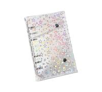 Dossier En PVC Transparent Décoré D'étoiles Holographiques Avec Systèmes De Fixation À 2 Points Organisation Sécurisée Des Documents Couverture De Classeur En PVC À Pression Renforcée