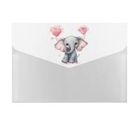Dossier extensible à 6 poches, motif éléphant de dessin animé, classeur accordéon format A4, organiseur de documents portable pour reçus, factures, fournitures de bureau