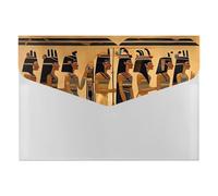 Dossier extensible à 6 poches, motif femmes de l'Égypte ancienne, classeur accordéon format A4, organiseur de documents portable pour reçus, factures, fournitures de bureau