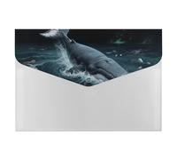 Dossier extensible avec 6 poches - 33 x 23 cm, format A4, organiseur de documents en polypropylène, organiseur de documents en accordéon baleine sous-marine pour bureau et maison