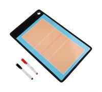 Dossier pliable pour entraînement de football pour l'analyse du jour du | Taille compacte de 38 x 23 cm, design léger, boucle de rangement, tient dans un sac de coaching, facile à transporter (rang)