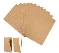 Dossier Pochette Papier A4, Chemises à Coin Feuilles de Protection Stockage, 12PCS Porte à Projet Document Organisateur pour Ranger et Classer Contrat Presentation Rapports, Bureau de l'école
