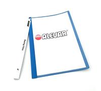 Dossier porte-documents PPL avec fermeture latérale verrouille feuilles, rapport de fichier format A4, couleur bleu