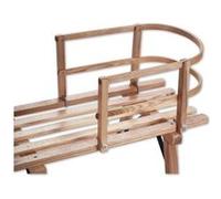 Dossier pour luge en bois marron TU