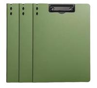Dossier presse-papiers format lettre avec doubles clips, classeur de bureau sans poinçon avec pince à ressort Double Clamp Folder