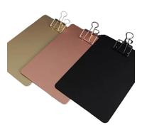 dossier Presse-papiers grande capacité, classeur, classeur de factures, classeur, classeur, bloc-notes, format A4, for enseignants, infirmières, fournitures scolaires et de bureau classeur(Rose Gold)