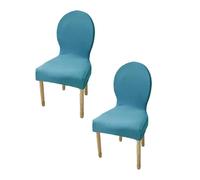 Dossier Rond Housse de Chaise Extensible Lot de 2/4/6 Couverture Protecteur de Chaise Salle à Manger Couvre de Chaise Moderne pour Restaurant Cuisine Decoration ( Color : Bluestone , Size : 2PCS )