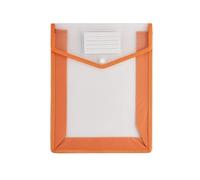 Dossier/sac à documents A4, sac de rangement de grande capacité, adapté au stockage de contrats, de papiers de test, de matériaux et de rapports(Orange 1pc)